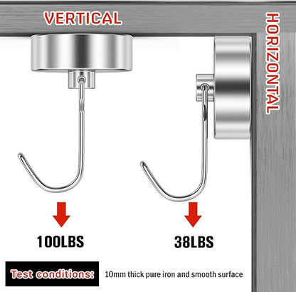 FINDMAG 100lbs+ Magentic Hooks Heavy Duty, Super Strong Magnetic Hooks - Image 3
