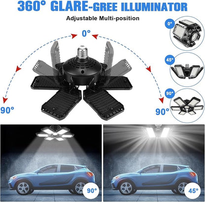 LED Garage Lights 4 Pack -180W, 18000LM 6500K Led Shop Light - Image 2
