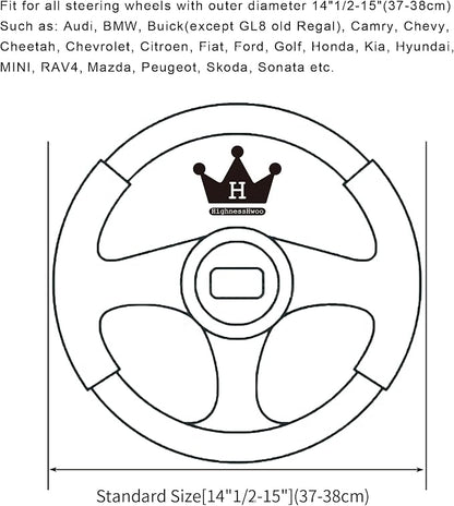 Luxury Fluffy Winter Car Steering Wheel Cover - Image 7