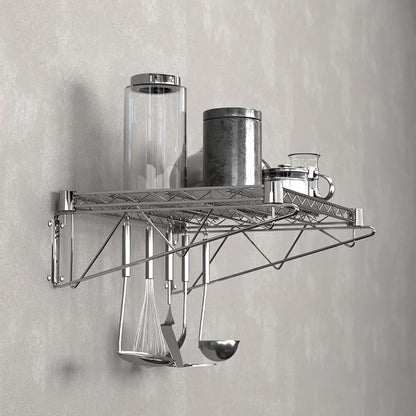 18" x 24" Chrome Wire Wall Mount Shelf - Image 5