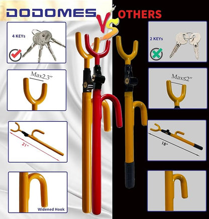Steering Wheel Lock Anti-Theft Car Device Car Wheel Locks Heavy Duty Vehicle - Image 2