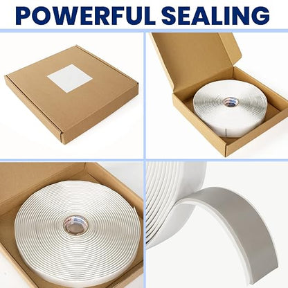 ADHES Premium Butyl Sealant Tape 3/4" x 30 'x 1/8", 2 Rolls Gray Butyl Rubber - Image 7