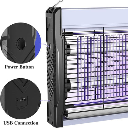 PALONE Electric Bug Zapper 3200V Mosquito Zapper Killer Indoor Insect Killer - Image 4