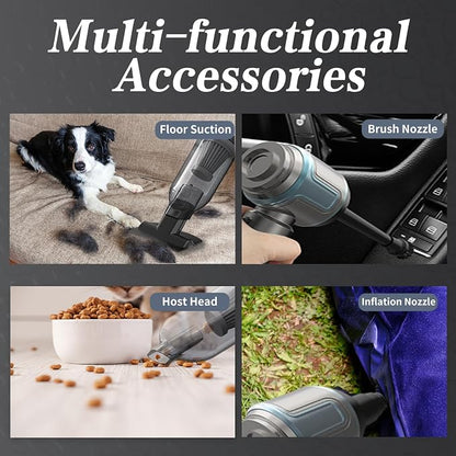 Car Vacuum Cleaner, 16000PA High Power Mini Vacuum Cleaner, 7-in-1 Rechargeable - Image 7
