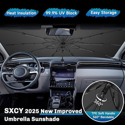 SXCY for 2022-2024 2025 Hyundai Tucson Windshield Umbrella Sunshade for 2024 - Image 4