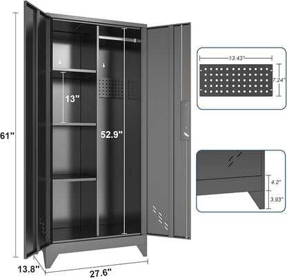 61" H Metal Storage Cabinet, Storage Shed - Image 3