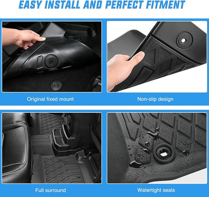 Nilight Floor Mats for Hyundai Santa Cruz 2022 2023 2024 2025 All Weather - Image 4