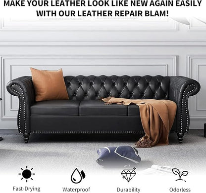 Black Leather Recoloring Balm, Leather Couch Scratch/Stain Remover, Leather - Image 7