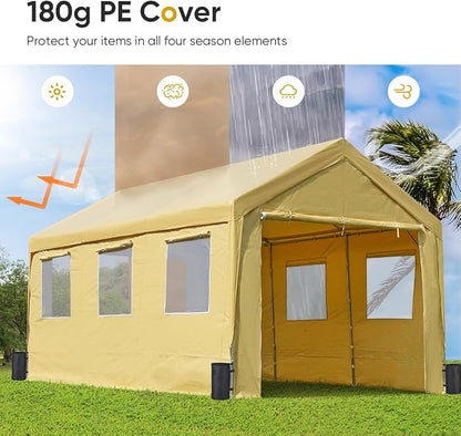ADVANCE OUTDOOR 10x20 ft Adjustable Height Carport - Image 5