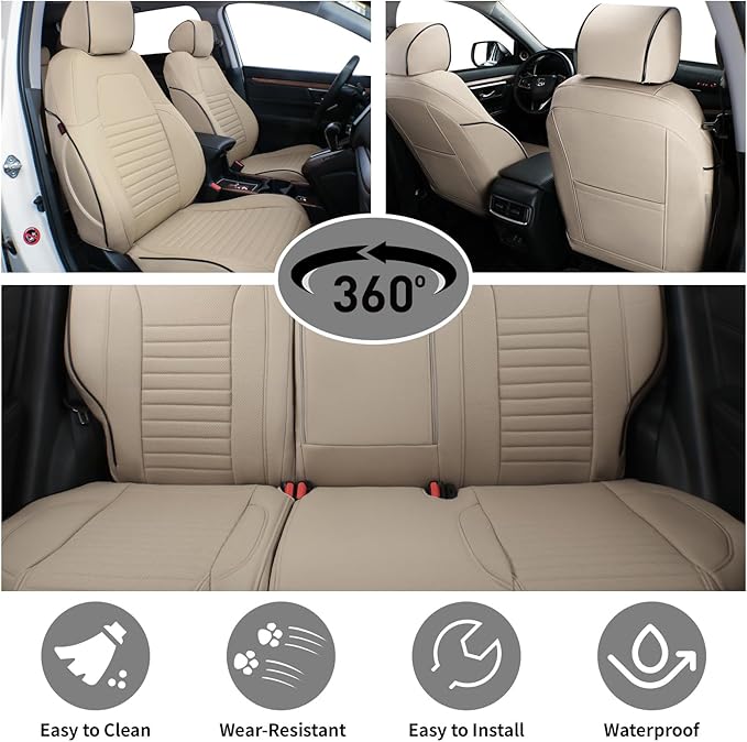 EKR Accord Car Seat Covers for Cars Honda Accord EX, Sport SE, Touring 2017 - Image 3