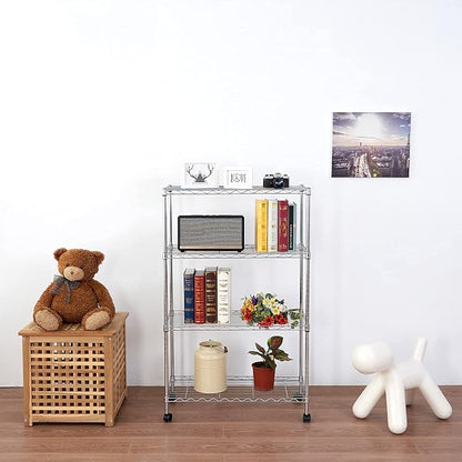 Heavy Duty 4 Tier Wire Shelving Unit Storage Rack, Metal Shelves Utility - Image 7