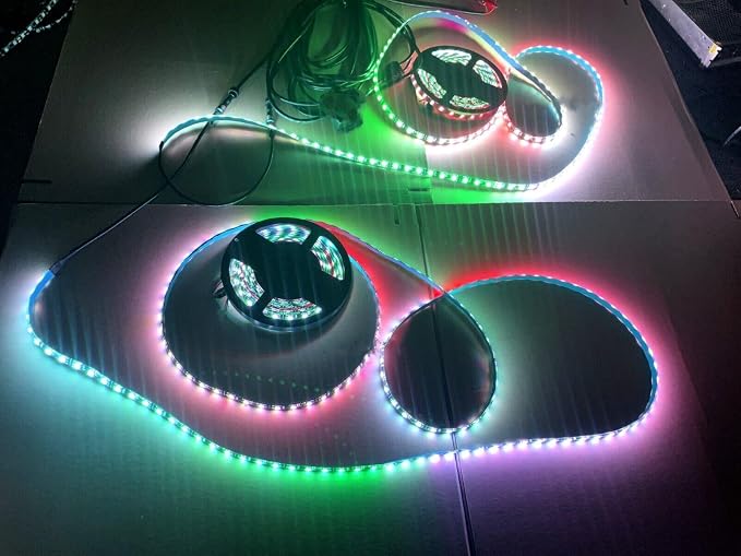 Black Out Full Tinted Smoked Addressale LEDs x4PCS 1FT 30CM 12" RGB Dream Color - Image 5
