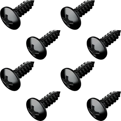 Black Oxide Stainless Steel License Plate Screws by PrimeAve
