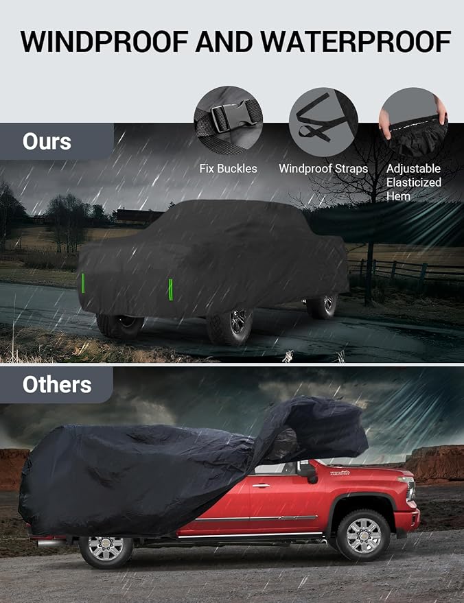 Proadsy 2025 Upgrade Car Cover for 2017-2025 Ford Super Duty F-250 Regular Cab - Image 5