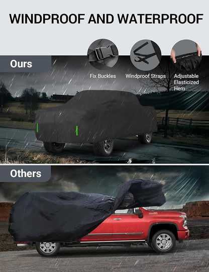 Proadsy 2025 Upgrade Car Cover for Chevrolet Colorado 2010-2021, Windproof All - Image 5