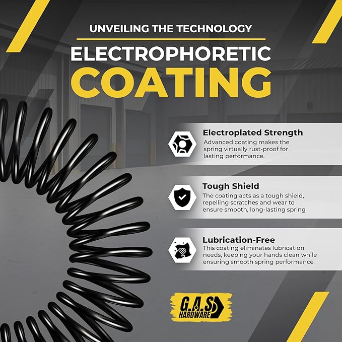 Garage Door Torsion Springs 283x2x37 Includes 1” Steel Bearing, and Winding Bars - Image 4