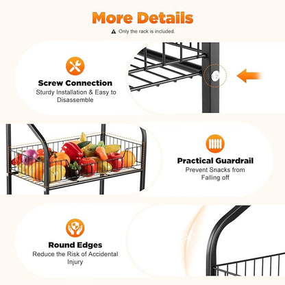 Retail Display Rack 4-Tier Market Merchandise Display Shelf - Image 7
