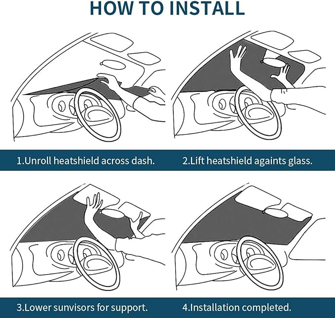 Hello Eyelashes Car Sun Shade Windshield Sunshade Foldable Front Window Shield - Image 8