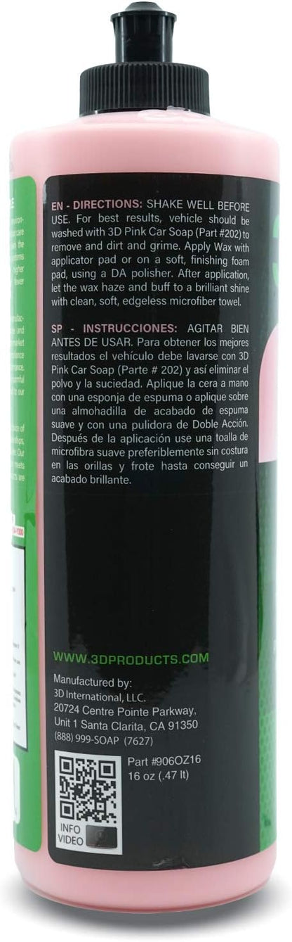 3D Cherry Wax – Liquid Carnauba Show Car Wax - Image 2