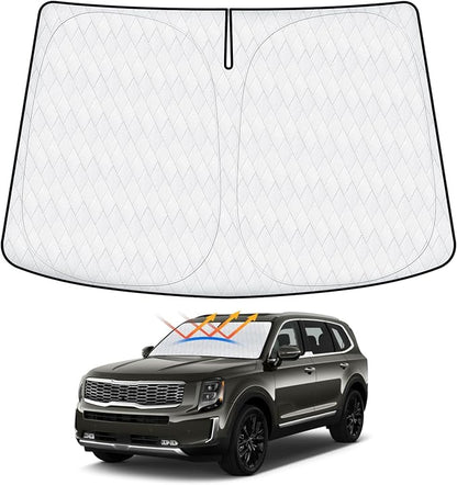 Cartist 5-layer Sun Shade Fits for Kia Telluride 2020-2023 2024 2025 2026 by cartist