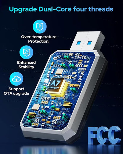 FAHREN Mini Wireless CarPlay Adapter, Plug-N-Play, No Lag - Image 3