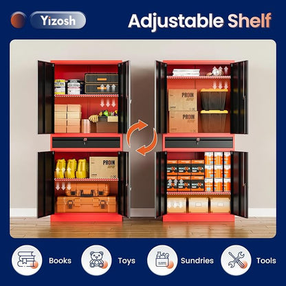Yizosh Metal Garage Storage Cabinet - Image 5