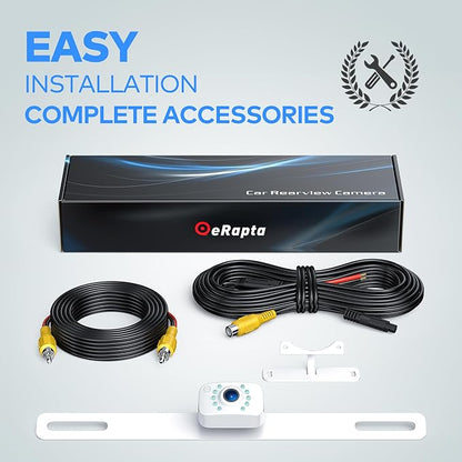 HD eRapta ERT02 Backup Camera Rear View License Plate Reverse Camera Universal - Image 7