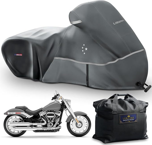 Motorcycle Cover LI LIBZAKI 600D Heavy Duty Storage All Season Universal by LILIBZAKI