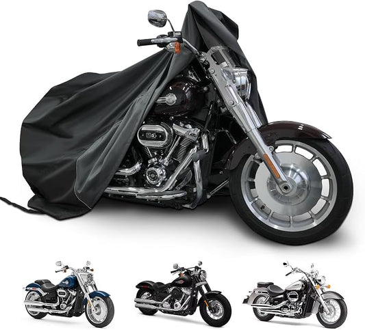 Motorcycle Cover for Cruiser Models Harley Davidson Iron 883, Fat Boy, Softail by Keeptheloveenjoytherideandfeelthebeautyoflife