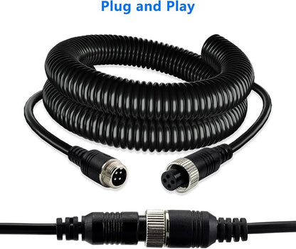 4 Pin Camera Cable with Corrugation Tube Cover, Car 4Pin Aviation Video - Image 6