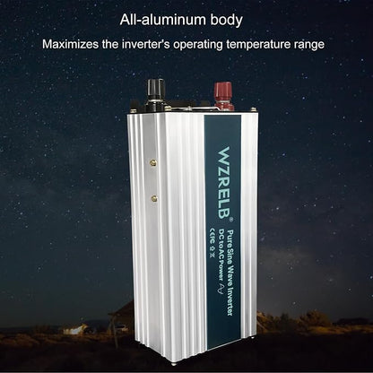 WZRELB 1000W Pure Sine Wave Inverter 36V DC to 110V 120V AC, Car Power Inverter - Image 5