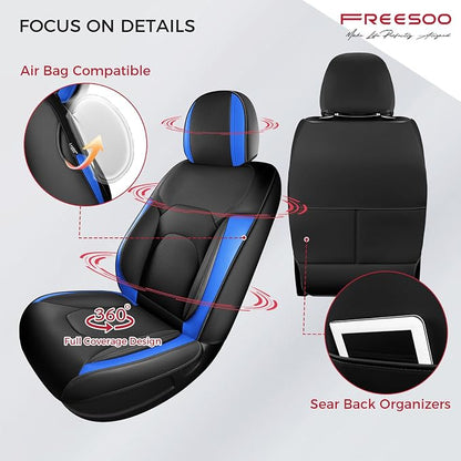 FREESOO Car Seat Covers Front Seats 2PCs, Waterproof Automotive Seat Covers - Image 3