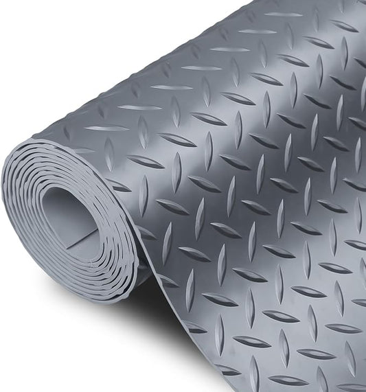 SEAL 5 x 8 Ft Premium Garage Floor Mat, Solid 2.8mm Thick Gray Commercial Grade by SEAL