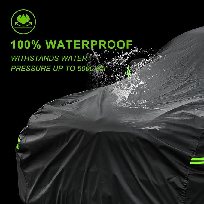 KouKou Car Cover Waterproof All Weather, 7 Layers Outdoor Car Cover - Image 4
