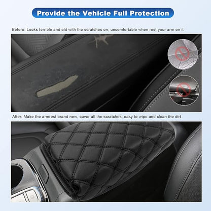 CDEFG Center Console Cover for 2022 2023 2024 Santa Cruz Pickup Truck Armrest - Image 4