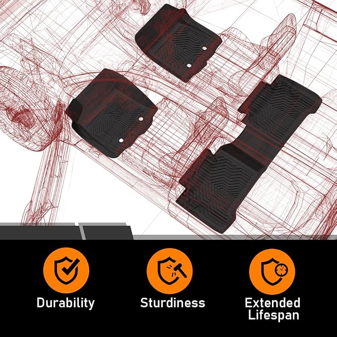 G-PLUS Floor Mats for Toyota 4Runner 2013-2024/Fit for Lexus GX460 2014-2023 - Image 9