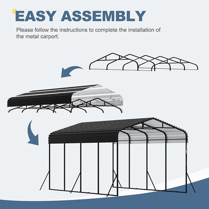 12x20 FT Metal Carport, Garage - Image 3