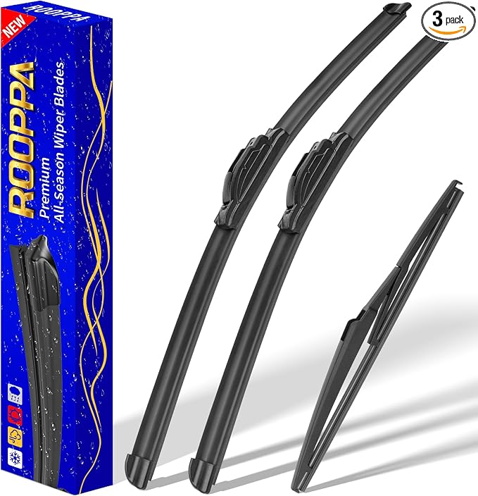 3 wipers Replacement for 2021-2024 Toyota Sienna, Windshield Wiper Blades by ROOPPA