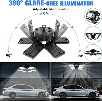 LED Garage Lights 4 Pack -180W, 18000LM 6500K Led Shop Light - Image 2