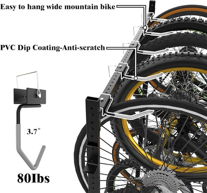 Freestanding Bike Storage Rack for 5 Bikes, Bike Racks for Home and Garage - Image 7
