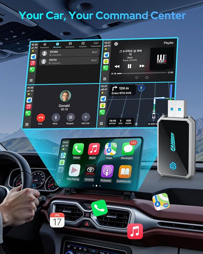 FAHREN Mini Wireless CarPlay Adapter, Plug-N-Play, No Lag - Image 8