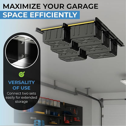 Heavy Duty Adjustable Ceiling Mount Garage Shelving - Image 4