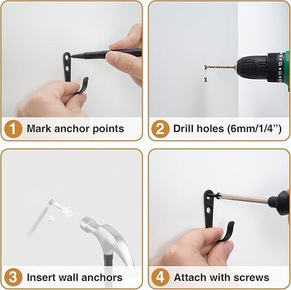 15Pcs Wall Hooks for Bathroom, and Garage - Image 6
