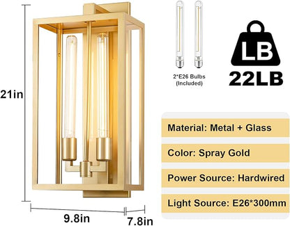 Outdoor Wall Sconce, Outside Lights Front Porch Light, Waterproof Modern Porch - Image 2