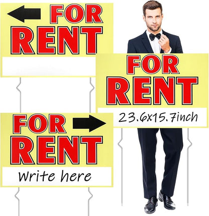 Marsui 3 Pcs Sale Sign 23.6 x 15.7 Inch Double Sided Sign by Marsui