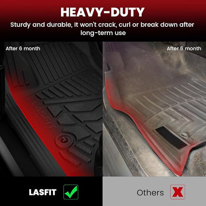 LASFIT Floor Mats 2014-2018 for Chevy Silverado/GMC Sierra 1500, 2015-2019 - Image 4