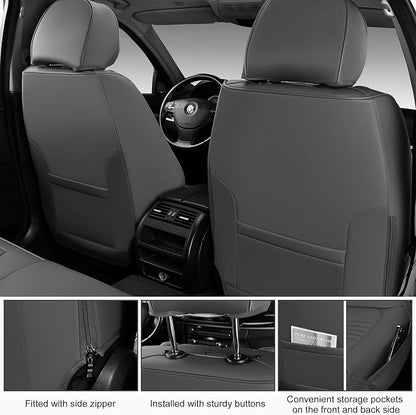 Front Seat Covers, 2 Pieces Universal Seat Covers - Image 6