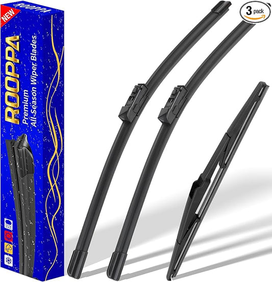 3 wipers Replacement for 2017-2022 2023 Mazda CX-5 2017-2022 2023 Mazda CX-9 by ROOPPA