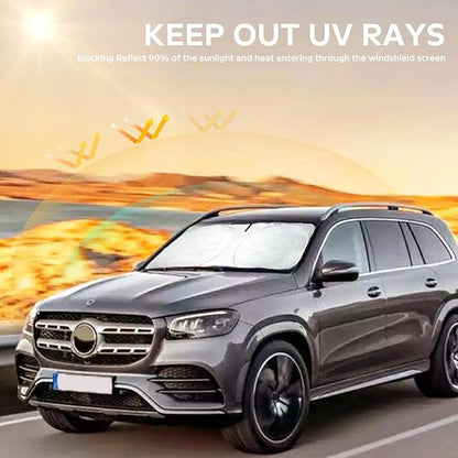 INSAUTO for GLC Windshield Sunshade Foldable Sun Shade Custom-fit for Mercedes - Image 3