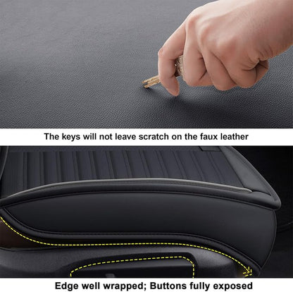 LINGVIDO Car Seat Covers, Breathable and Waterproof Faux Leather Automotive - Image 7